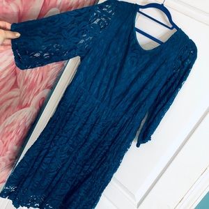NWOT Teal Lace Cocktail Dress